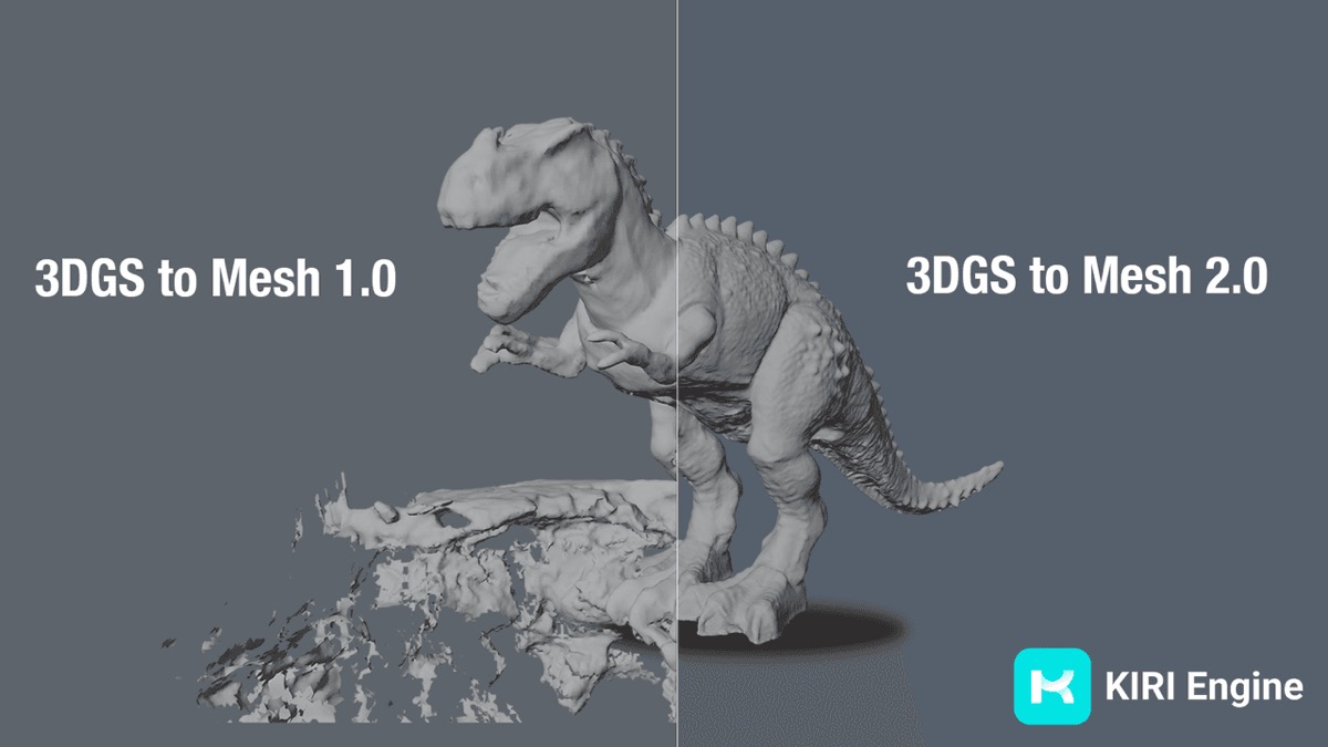 KIRI Engine 3DGS to Mesh 2.0